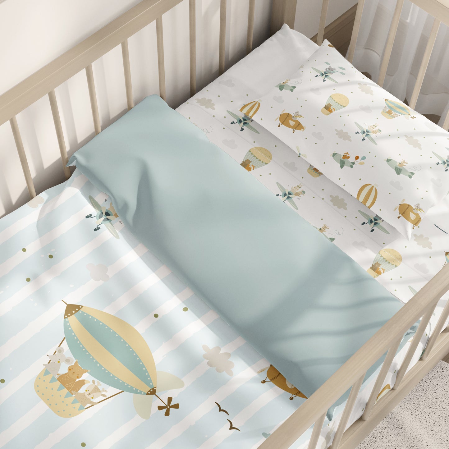 Crib Sheet Set Balloons