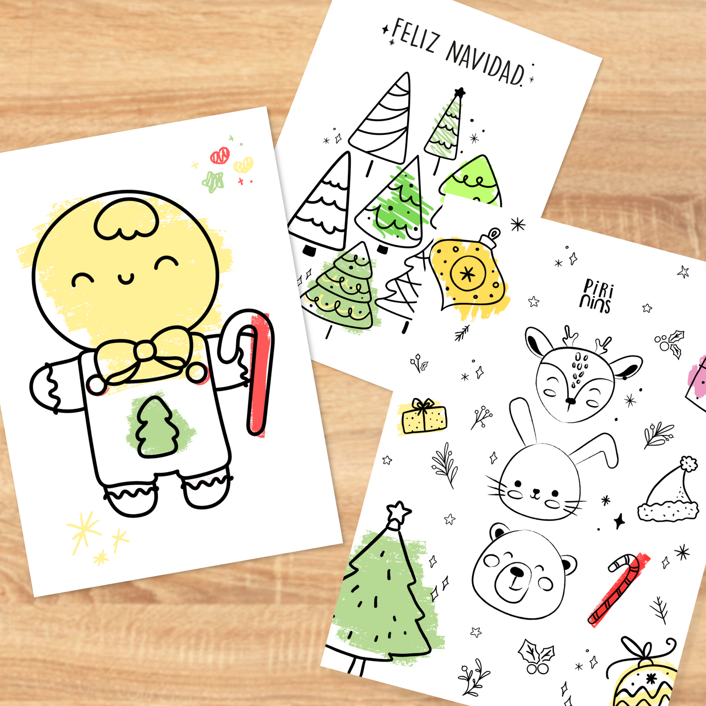 Dibujos Navideños para Colorear Gratis