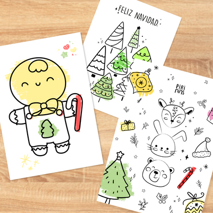 Dibujos Navideños para Colorear Gratis