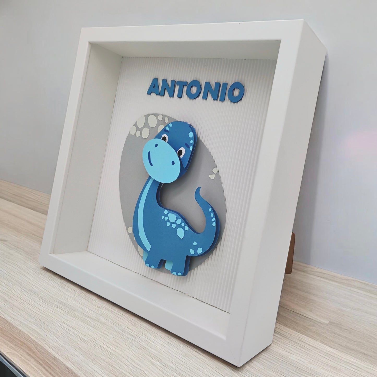 Cuadro 3D Personalizado Dinosaurio sonriente