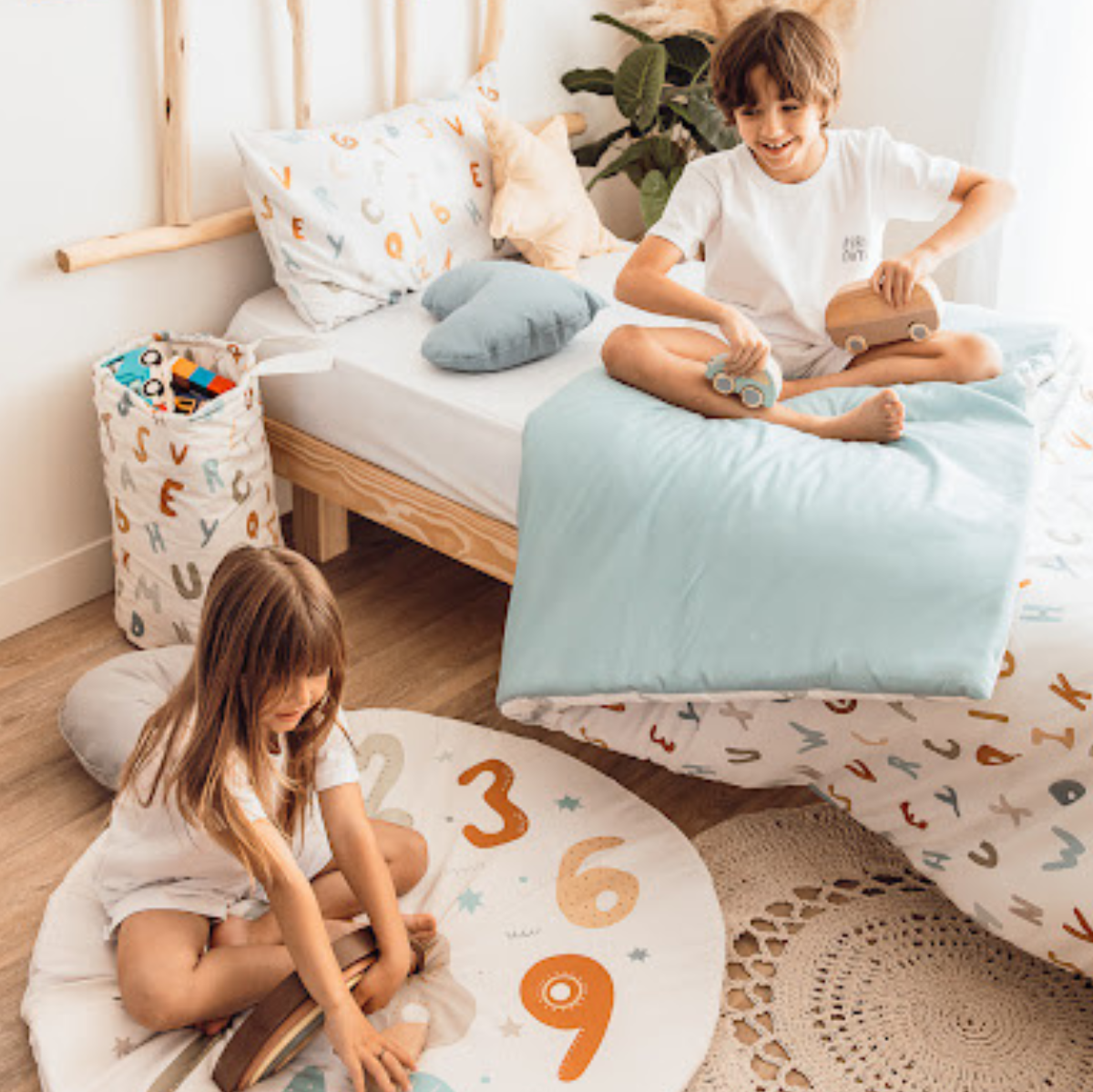 Funda Nórdica Reversible Cama Sopa de letras