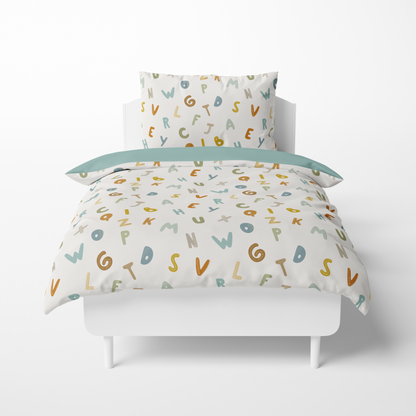 Duvet Cover Bed Letters