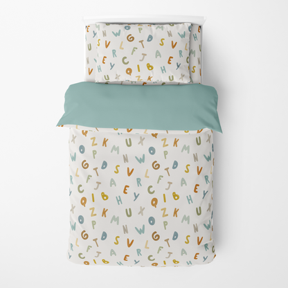 Duvet Cover Bed Letters