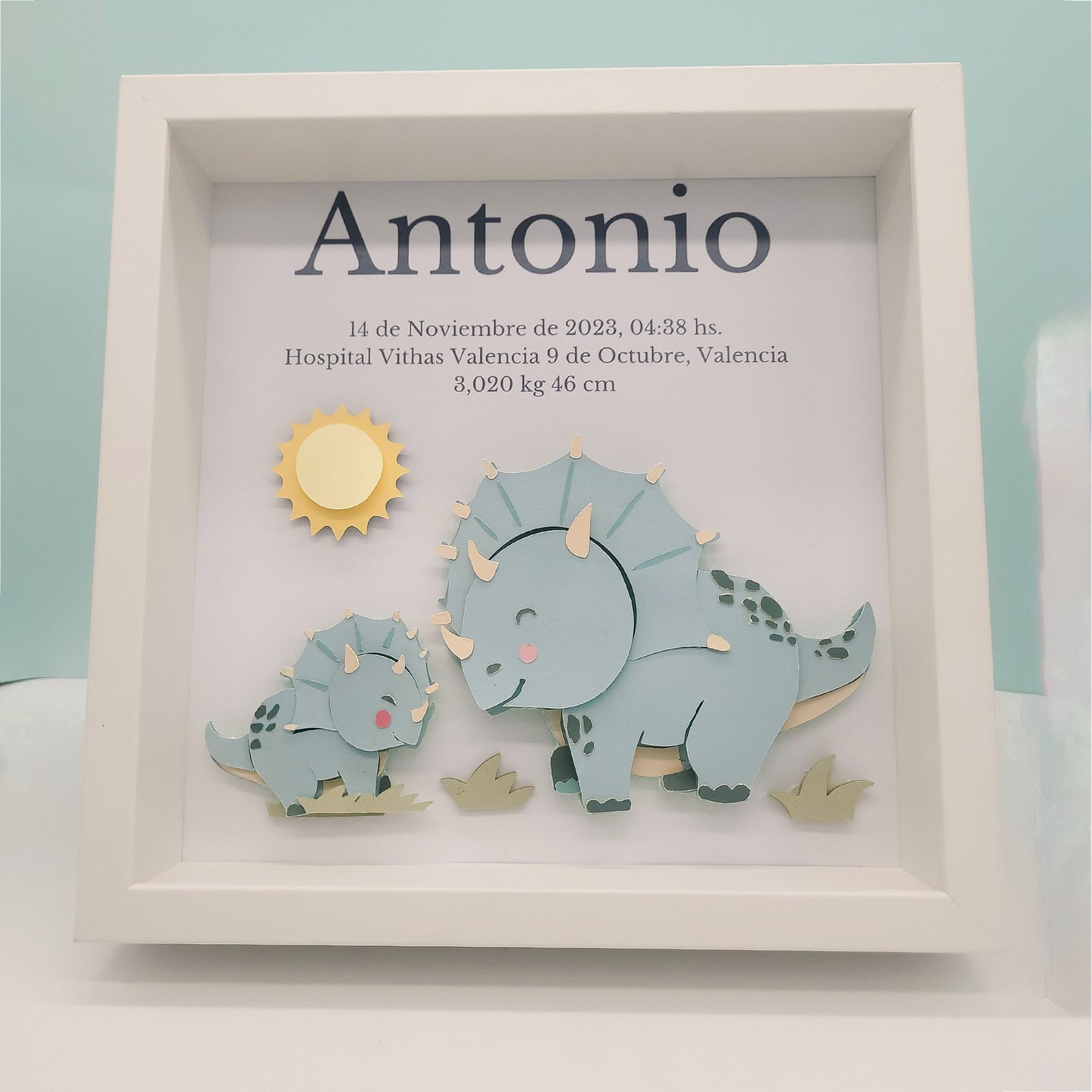 Cuadro 3D Personalizado Dinosaurio