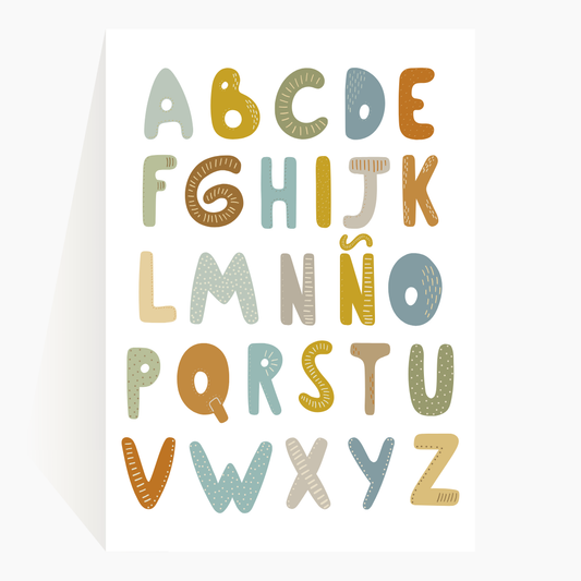 Lámina Infantil Letras